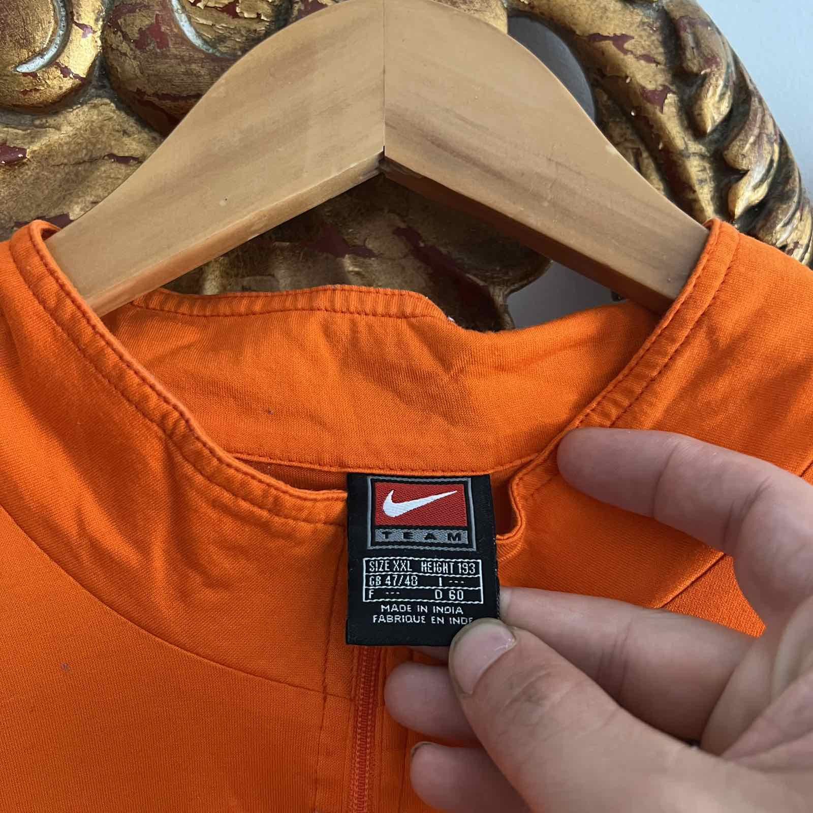 Nike Vintage Nike x KNVB Netherlands 90s 1/4 Zip Orange Size US XL / EU 56 / 4 - 5 Thumbnail