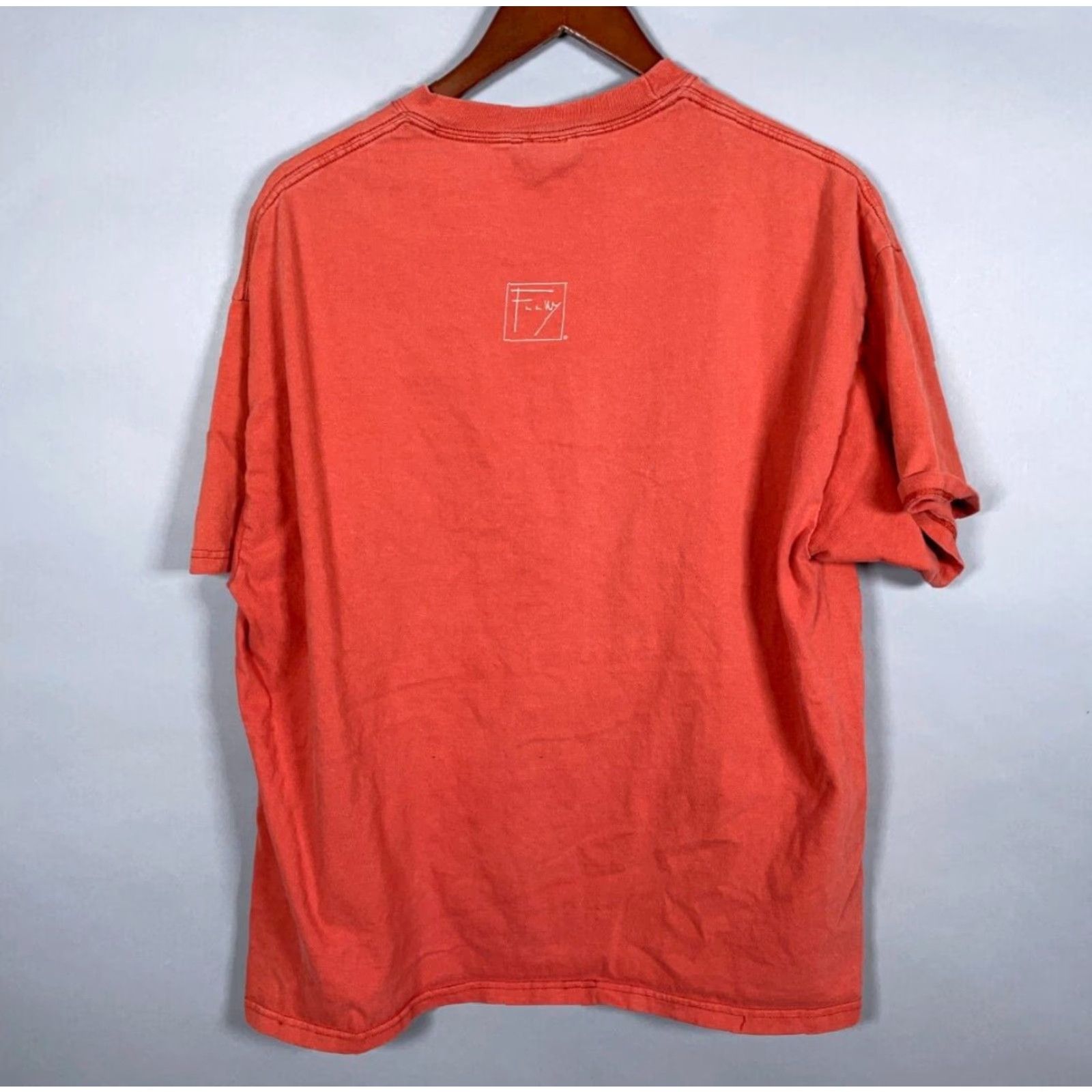 VINTAGE Frank Lloyd Wright T-Shirt Adult XL Orange Modern Architecture 2003 Graphic Print Art Mens