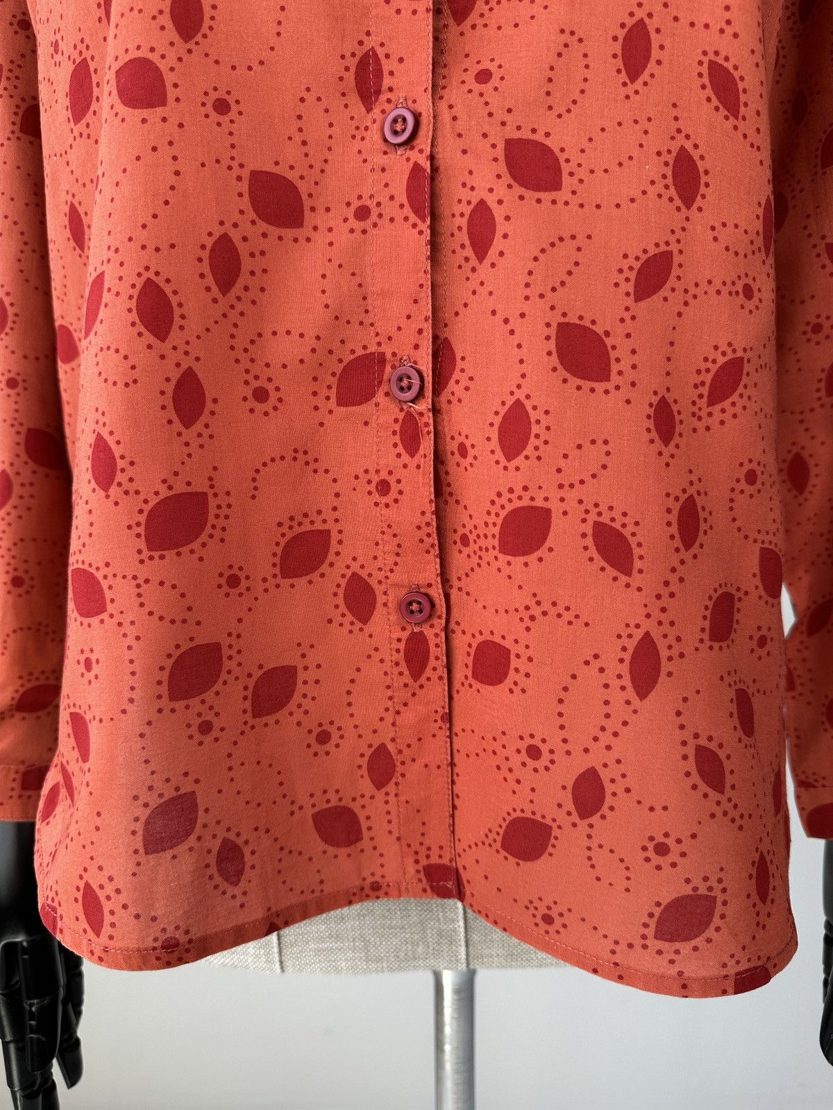 Gudrun Sjoden GUDRUN SJODEN Floral Print Button Up Shirt Long Sleeve Size S / US 4 / IT 40 - 7 Thumbnail