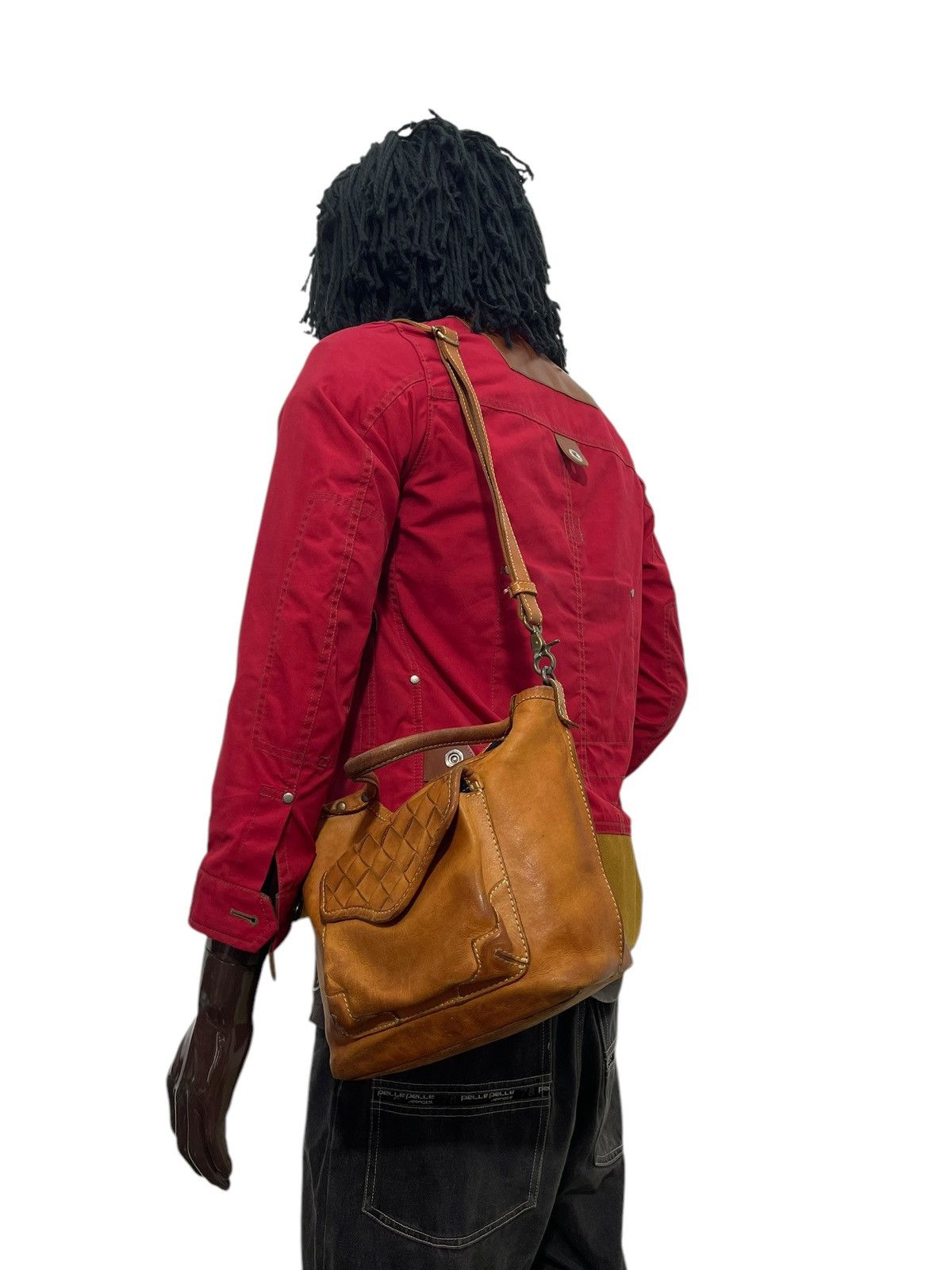 Genuine Leather Full Leather Patina Peaks Peak Japan Tote Shoulder Bag 1🟩6 Size ONE SIZE - 3 Thumbnail