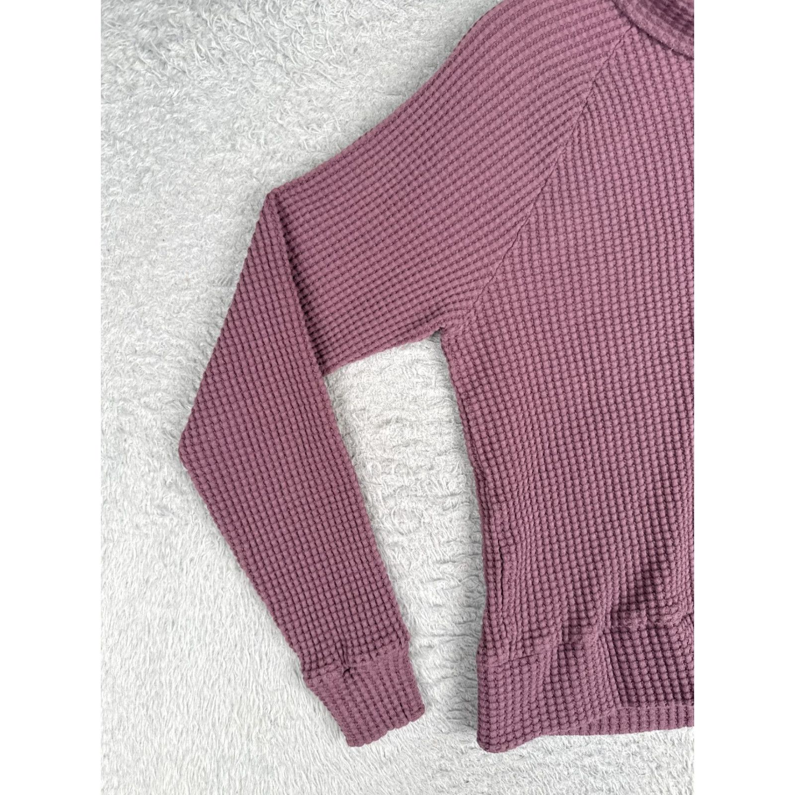 The North Face The North Face Sweater The North Face Purple Cotton Waffle-Knit Mock Neck Women Medium Pullover Casual Lightweight Vintage No Size M / US 6-8 / IT 42-44 - 3 Thumbnail