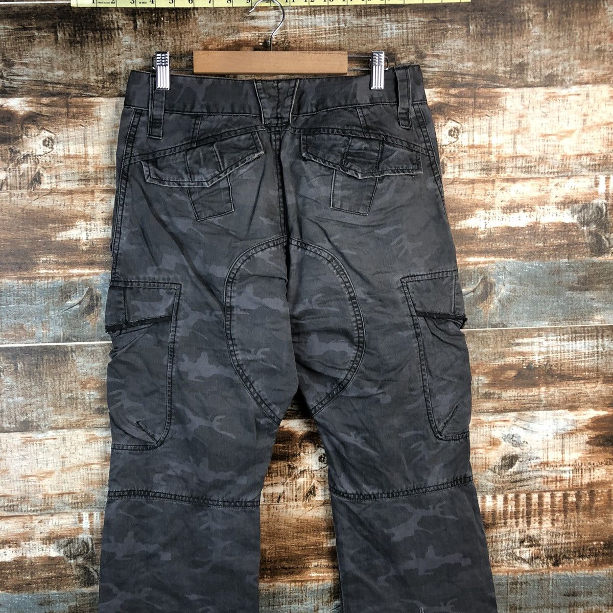 Japanese Brand DL Camo Gray Cargo Military utility Multipocket Pants #C638 Size US 29 - 16 Thumbnail