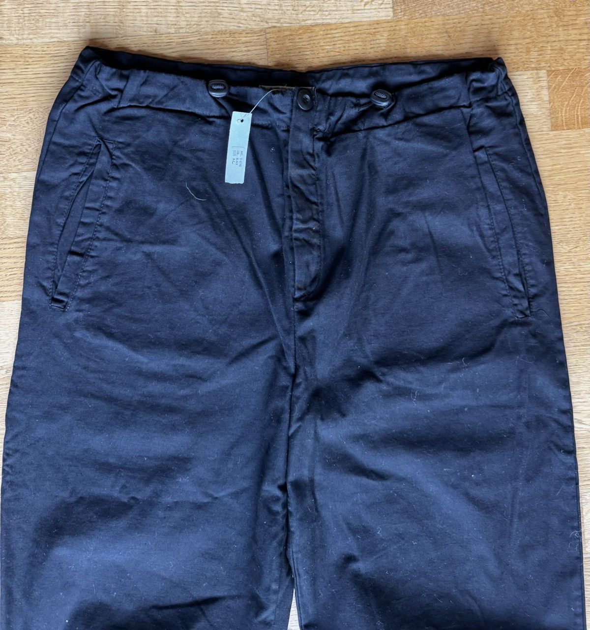 Walter Van Beirendonck NOS 1990’s / Sabotage Draw Cords Logo Pants Size US 36 / EU 52 - 2 Thumbnail