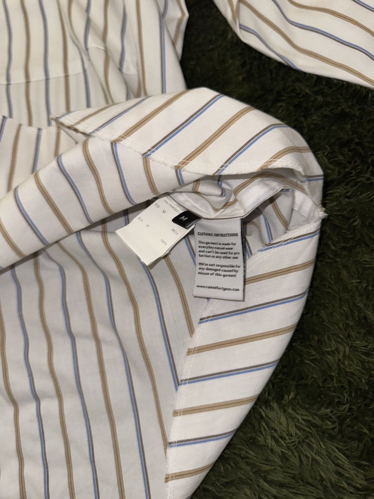 Camiel Fortgens [M] Camiel Fortgens Rough Cutting Stripe Cotton Shirt Size US M / EU 48-50 / 2 - 6 Thumbnail
