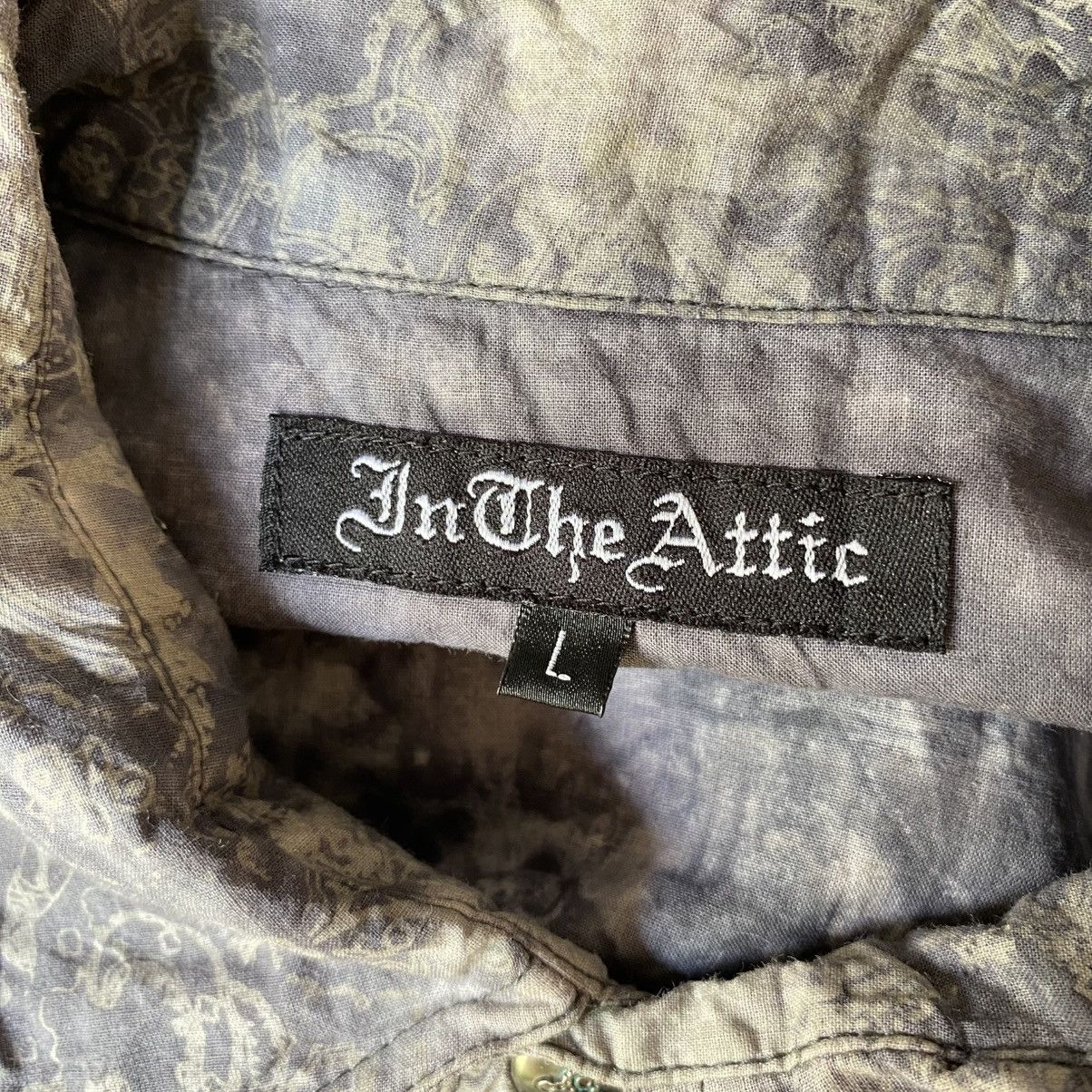 In The Attic In The Atti Men Y2K Short-Sleeve Tie-Dye Western Shirt Size US L / EU 52-54 / 3 - 5 Thumbnail