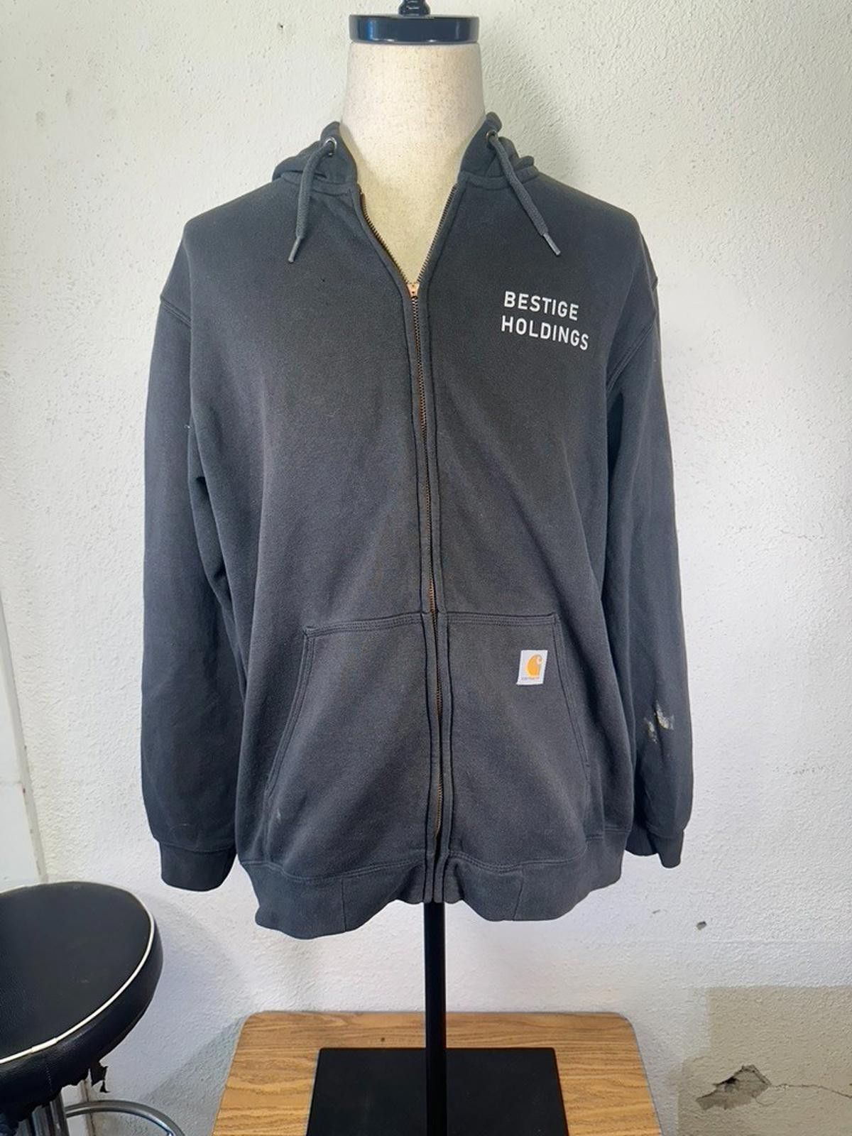 Carhartt Carhartt Unisex Large Black Original Fit Zipper Hoodie Size US L / EU 52-54 / 3 - 1 Thumbnail