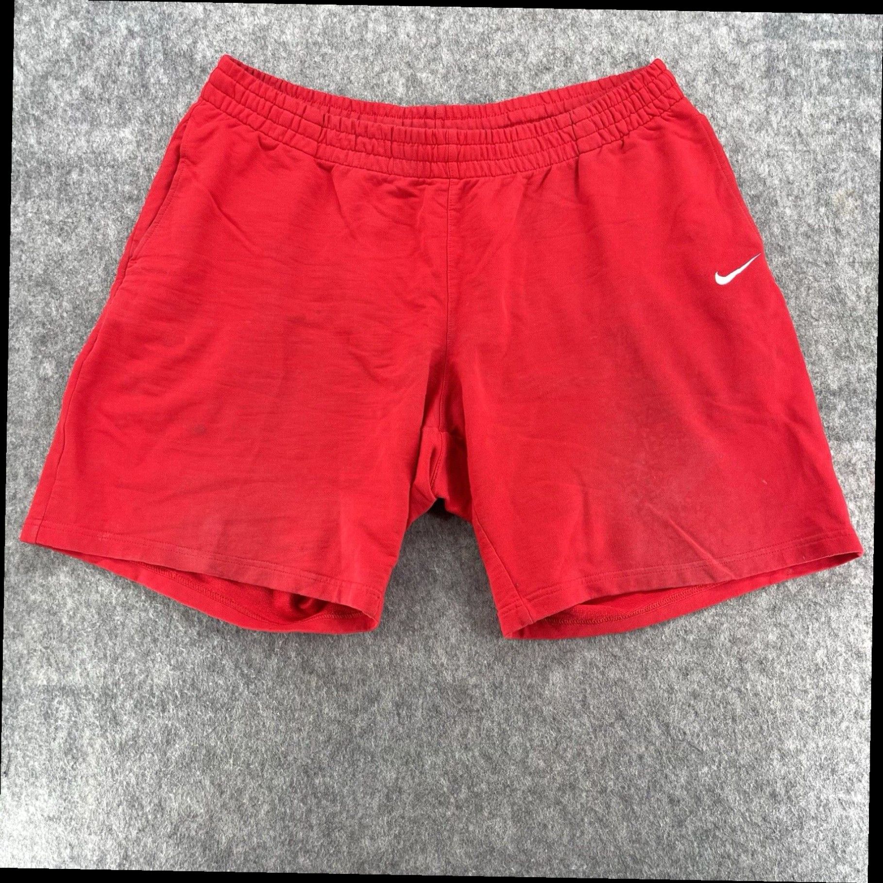 Nike Nike Mens Red Essentials Lounge Sweat Shorts Size XXL Grailed