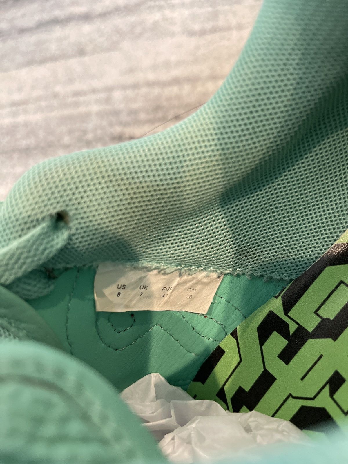 John Geiger John Geiger GF-01 Teal / Peach Chenille Size US 8 / EU 41 - 6 Thumbnail