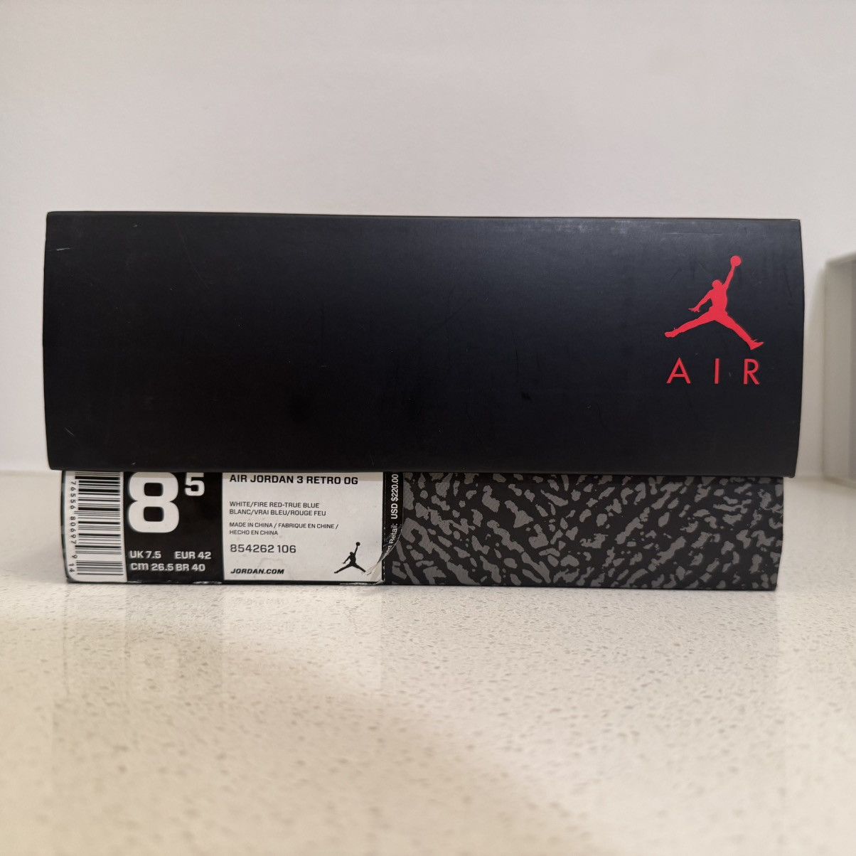 Jordan Brand Jordan 3 ‘True Blue’ (2016) Size US 8.5 / EU 41-42 - 2 Thumbnail