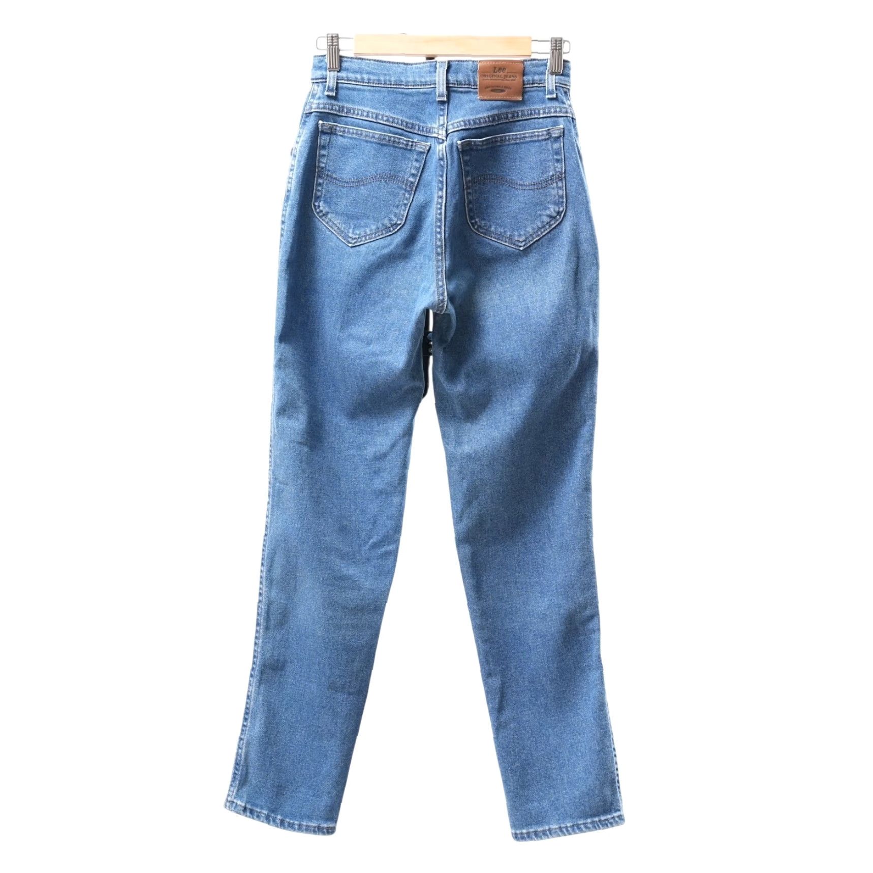 Lee VINTAGE Lee Mom Jeans Women 6 Blue Denim High Rise 12" Rise 31" Inseam 100% Cotton USA Size 26" / US 2 / IT 38 - 2 Thumbnail