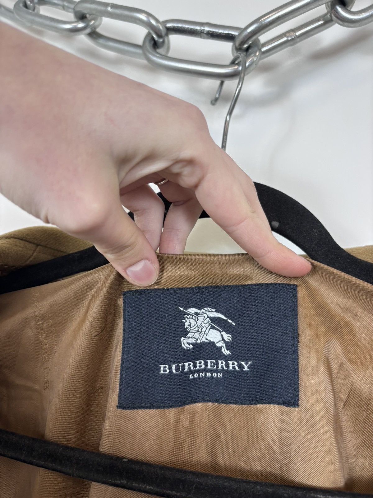 Burberry Burberry Men’s Classic Luxury Nova Check Wool Cashmere Coat Size US M / EU 48-50 / 2 - 17 Thumbnail