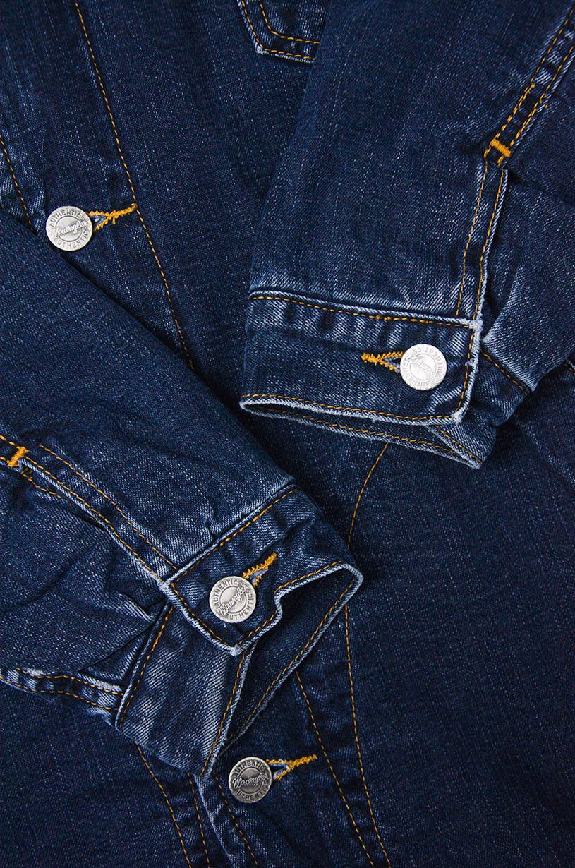 Wrangler Wrangler Authentic Western Denim Jacket Lined – Dark Blue Size US S / EU 44-46 / 1 - 3 Thumbnail