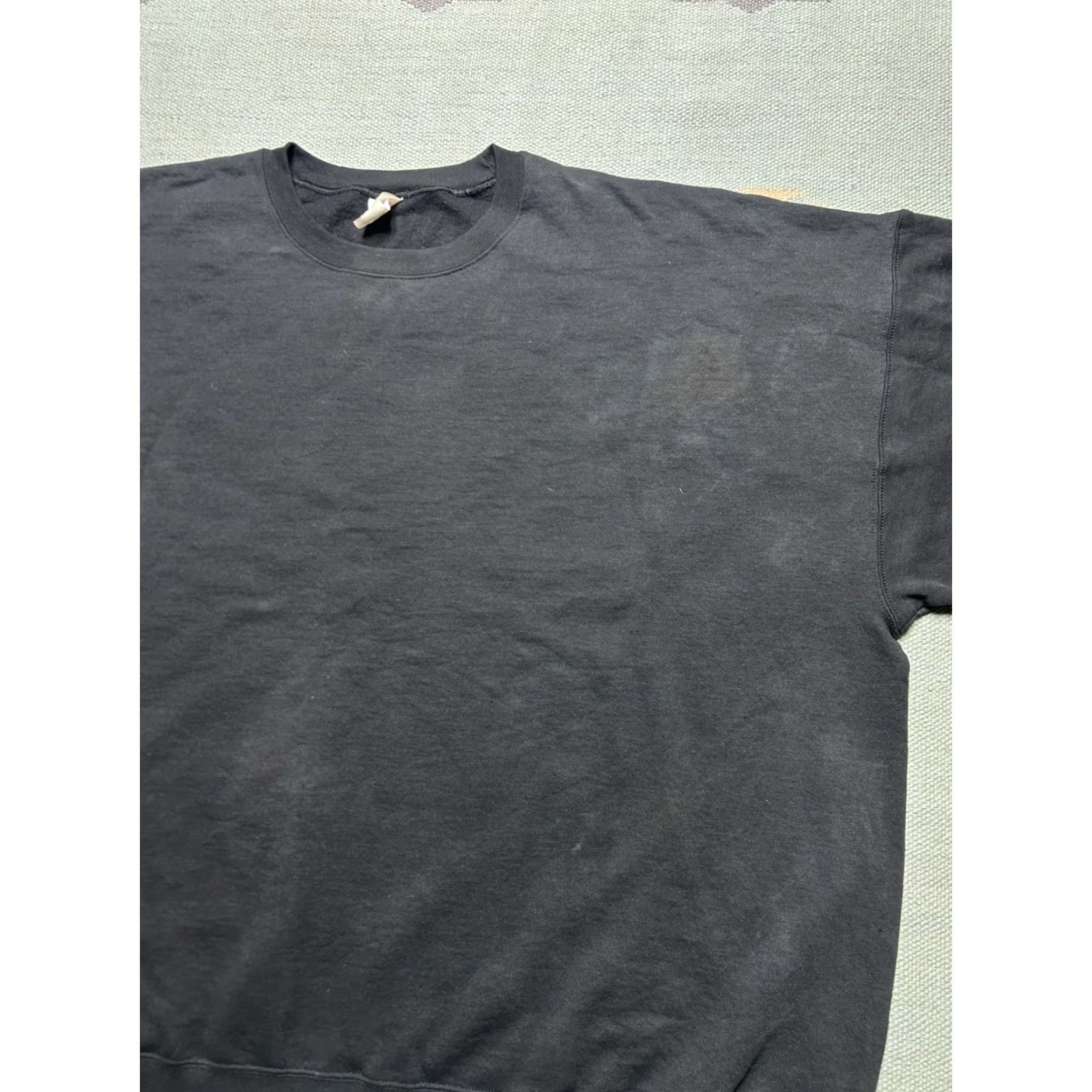 Hanes Hanes Sweatshirt Adult 5XL Black Eco Smart Crewneck Pullover Blank Soft Cozy Size US XXL / EU 58 / 5 - 3 Thumbnail