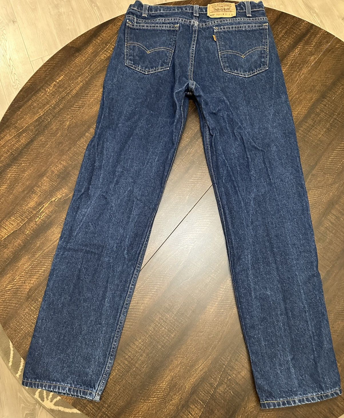Levi's VTG 90s Orange Tab Levi’s 505 Regular Straight Leg 32x31.5 Size US 32 / EU 48 - 1 Thumbnail