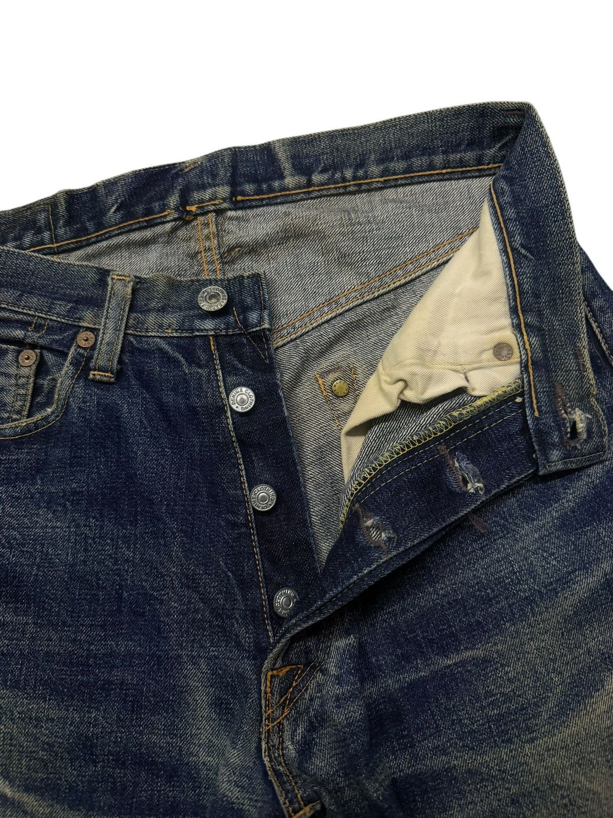 Denime Vintage 90s DENIME Lot 87 Selvedge Denim Jeans Japan | W29 Size US 29 - 11 Thumbnail