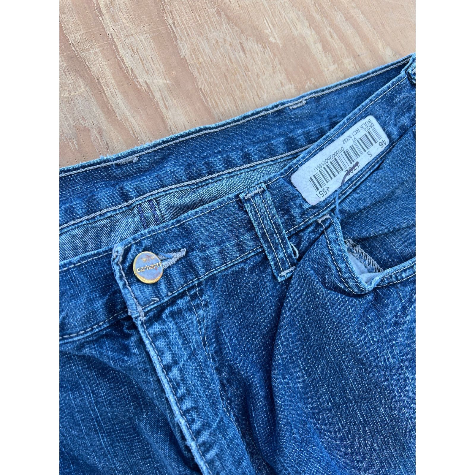 Carhartt Carhartt FR Jeans Mens 38x32 Blue Denim Utility Work Pants Size US 38 / EU 54 - 11 Thumbnail