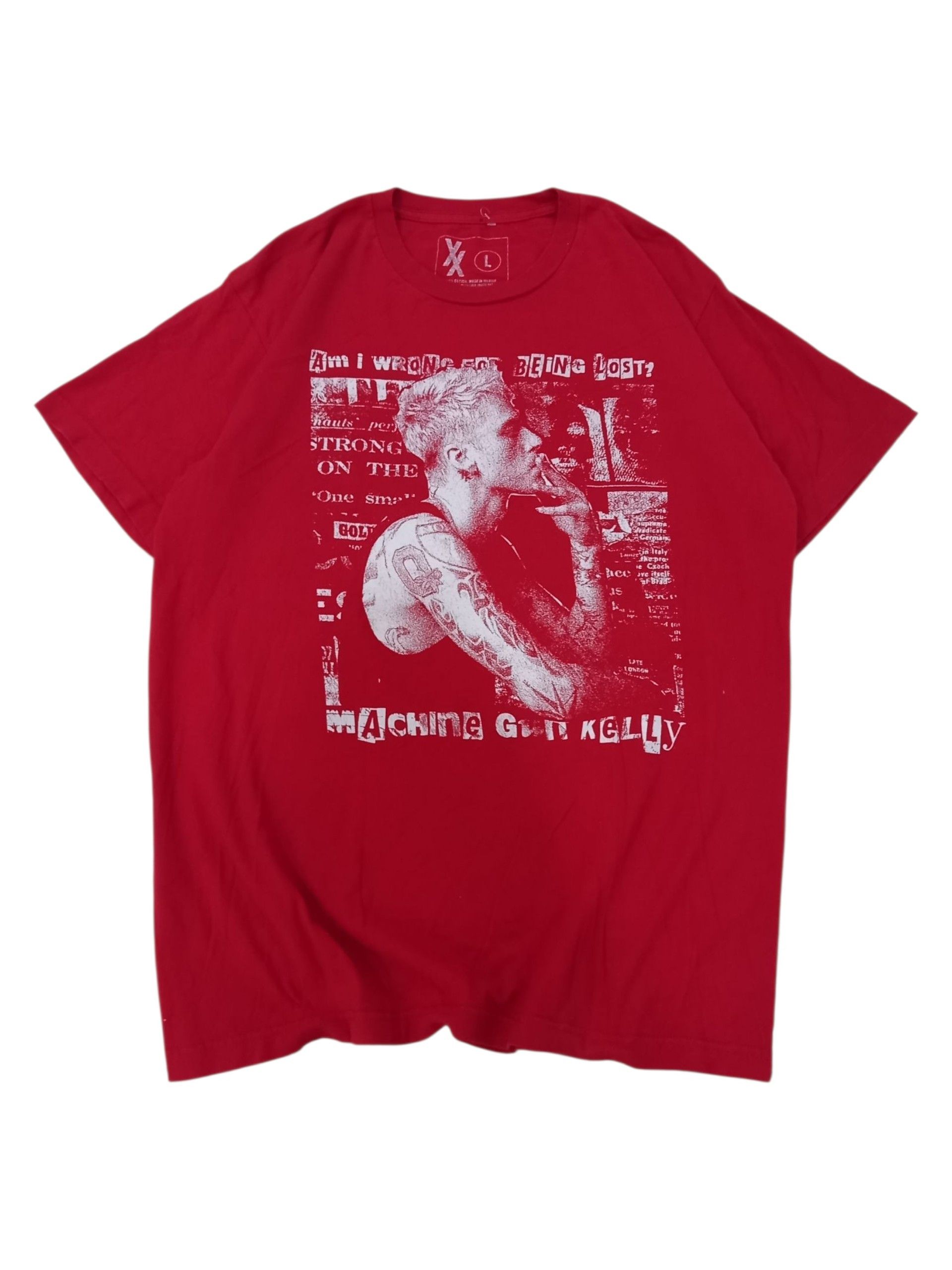 Rap Tees MGK Machine Gun Kelly Rapper Hip Hop Tee Size US L / EU 52-54 / 3 - 1 Thumbnail