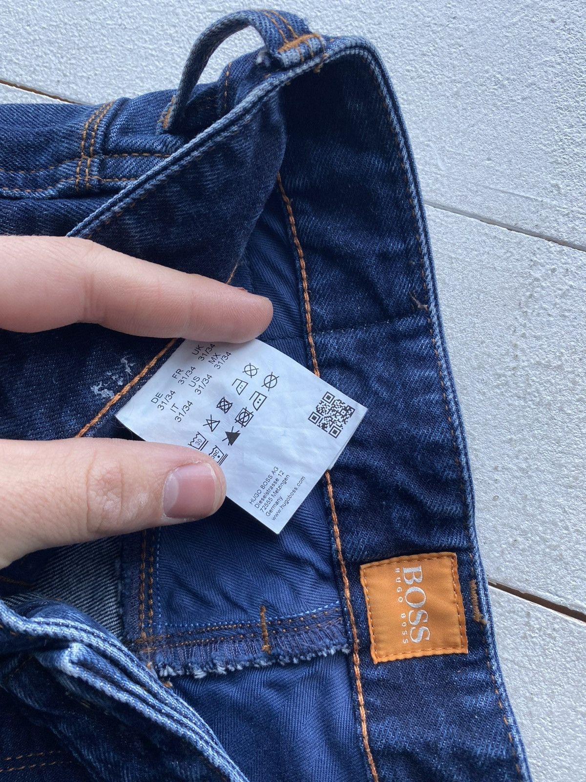 Hugo Boss 00s Y2K Hugo Boss Orange 63 Slim Fit Denim Jeans W31 L31 Size US 31 - 6 Thumbnail