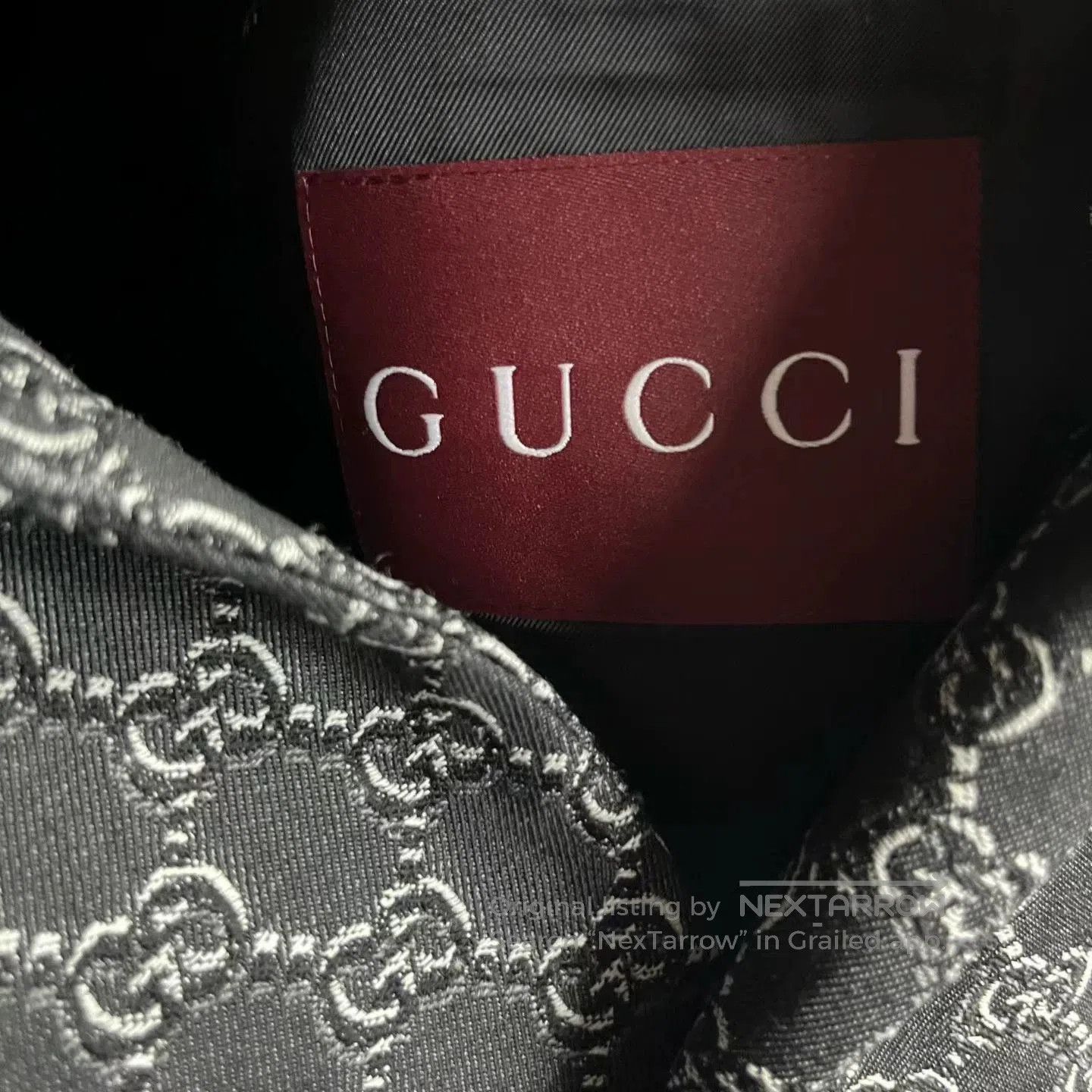 Gucci gray logo-printed long sleeve blazer. Size US M / EU 48-50 / 2 - 2 Thumbnail