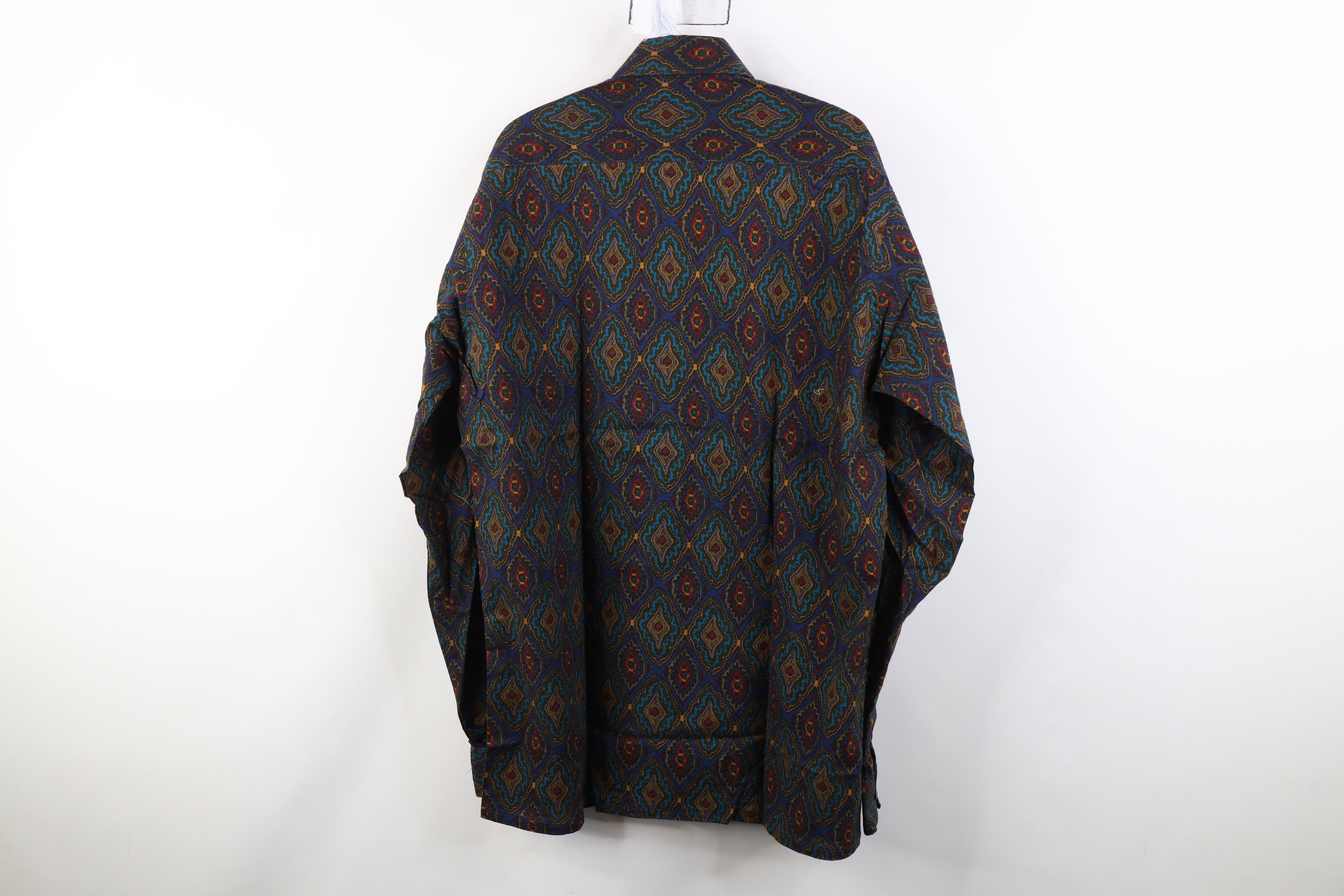 Vintage Deadstock Vintage 90s Streetwear Paisley Button Down Shirt Size US L / EU 52-54 / 3 - 11 Thumbnail