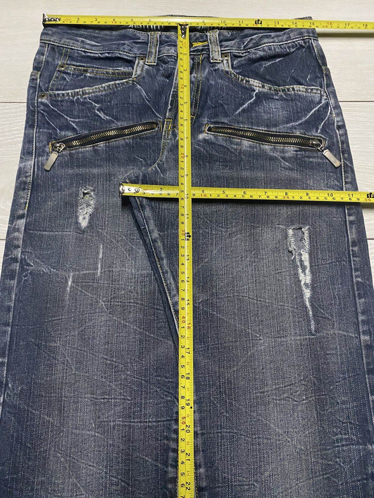 Tornado Mart Vintage Japanese Brand Skull Blow By Blue Loose Jeans Size US 30 / EU 46 - 14 Thumbnail