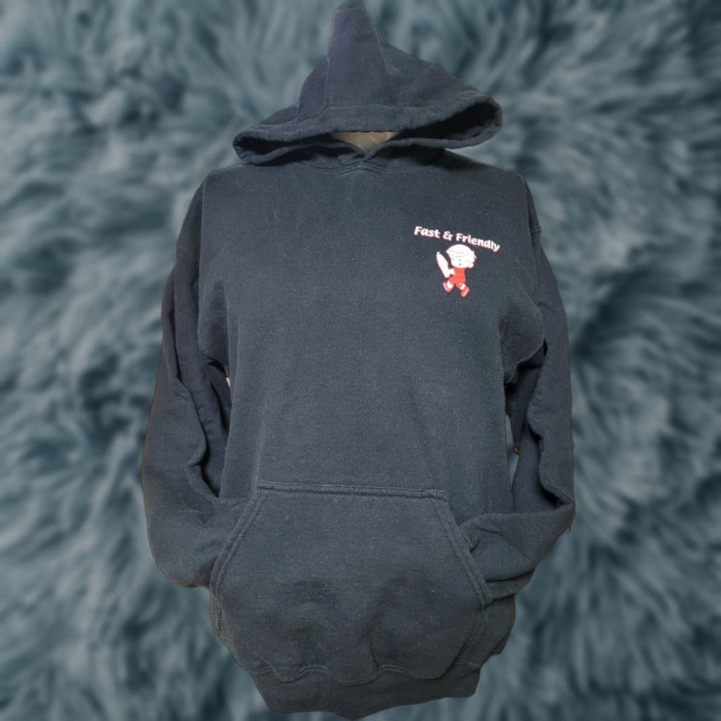 Vintage Frosty Boy Ice Cream Hoodie Sweatshirt Slick Shirts Black Small Mens Hooded Pullover - 1990s? Size US S / EU 44-46 / 1 - 1 Thumbnail