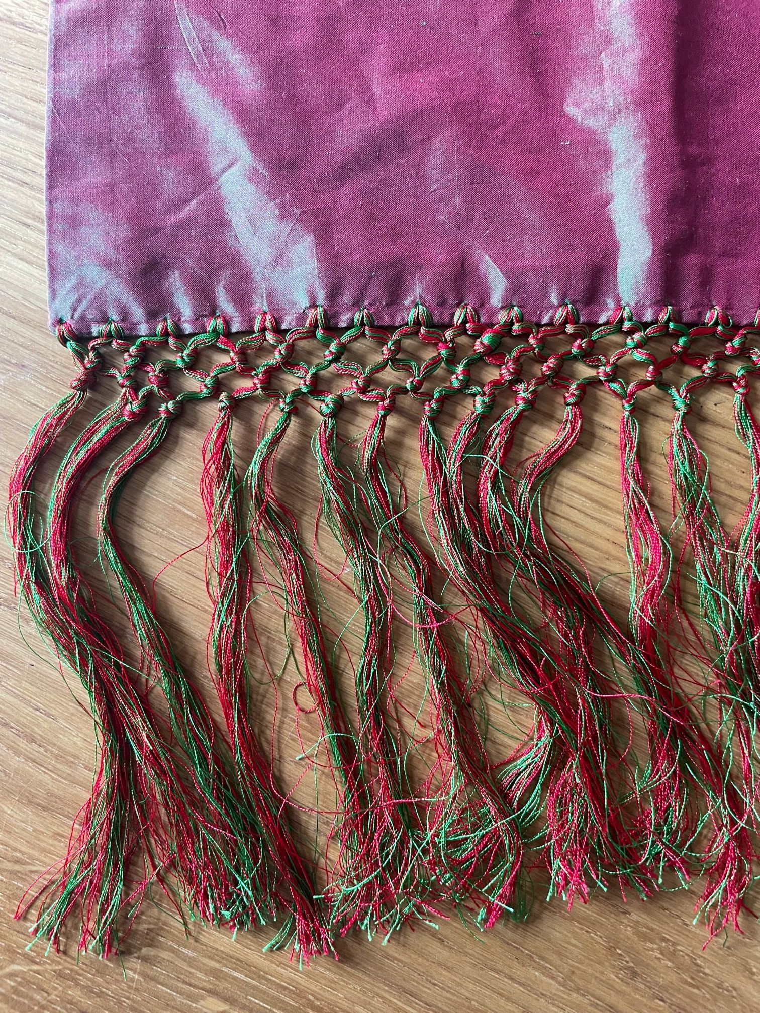 image of Paul Smith Silk Scarf in Red/Green, Men's