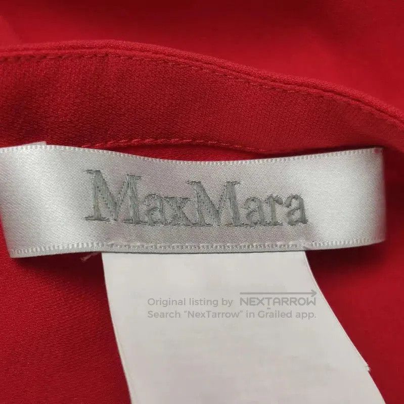 Max Mara MaxMara Red Silk Women's Shirt Size L . Size L / US 10 / IT 46 - 3 Thumbnail