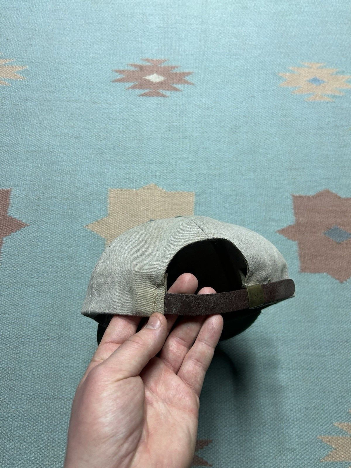 Vintage Vintage StrapBack hat round up ultra farm feed tan green USA Size ONE SIZE - 5 Thumbnail