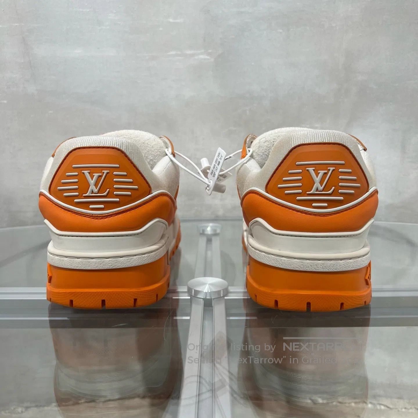 Louis Vuitton Louis Vuitton Rainer White Orange Fat Ding shoes Size US 9 / EU 42 - 6 Thumbnail
