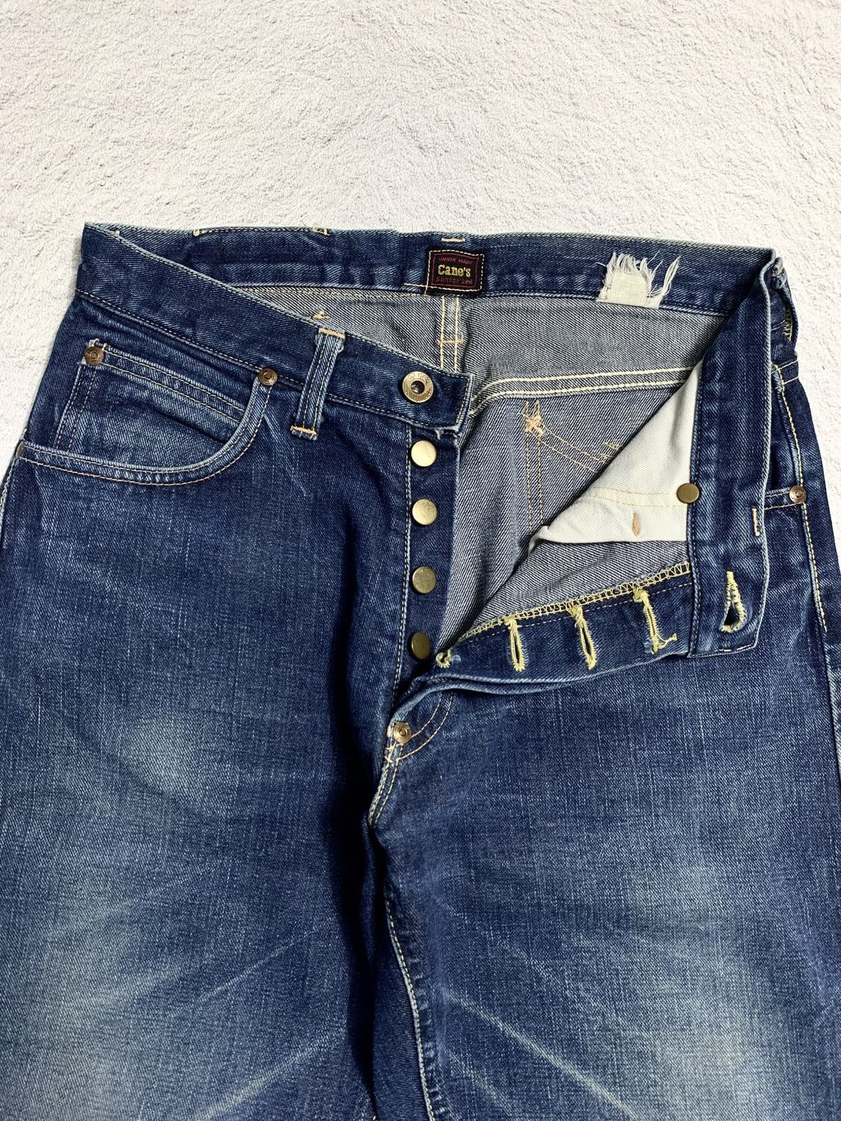 Sugar Cane 💥 RARE CRAZY VTG SUGAR CANE UNION MADE DENIM SELVEDGE 🎌 Size US 29 - 14 Thumbnail