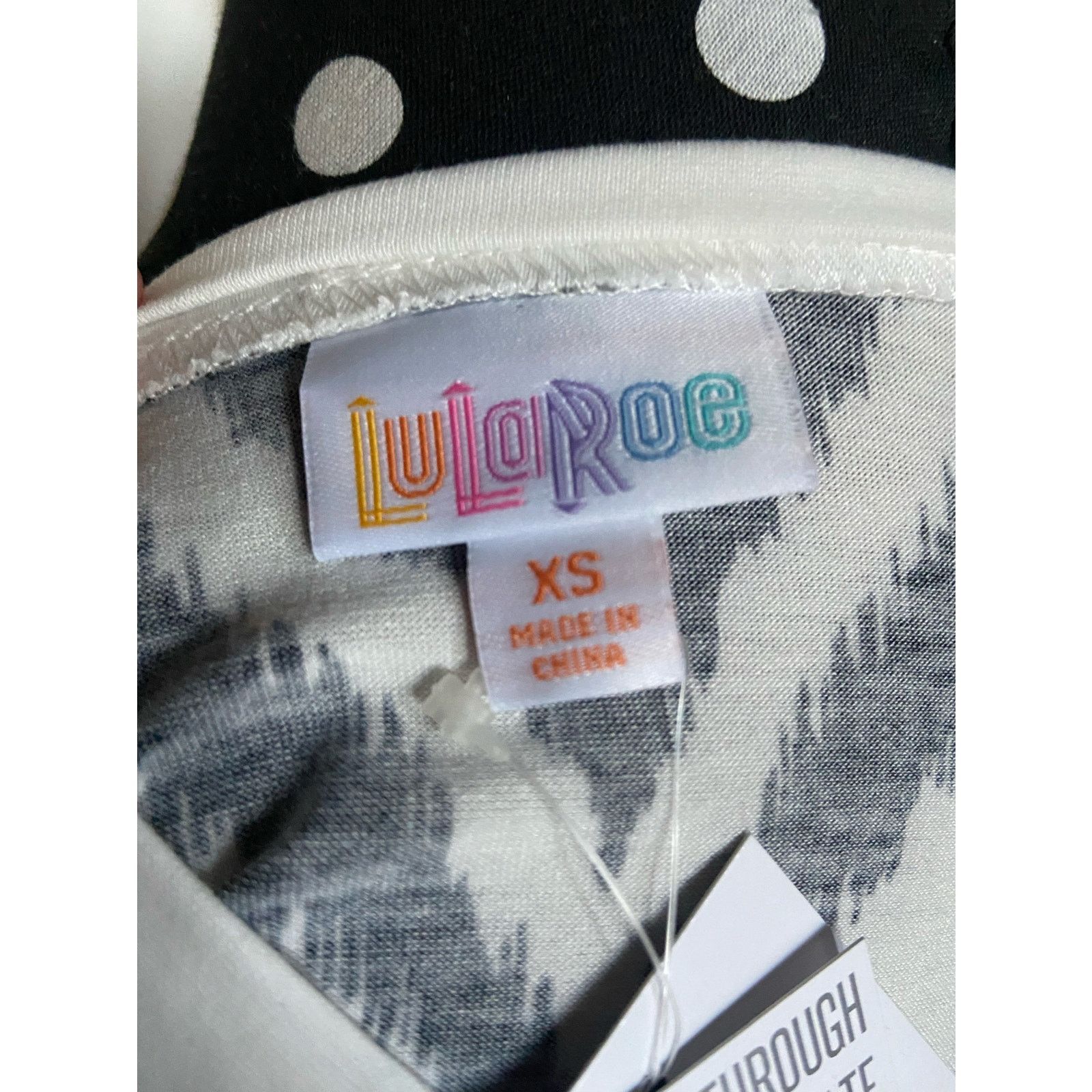 Other LuLaRoe Emily Swing Dress Pockets Black White Ikat NEW XS Size XS / US 0-2 / IT 36-38 - 4 Thumbnail
