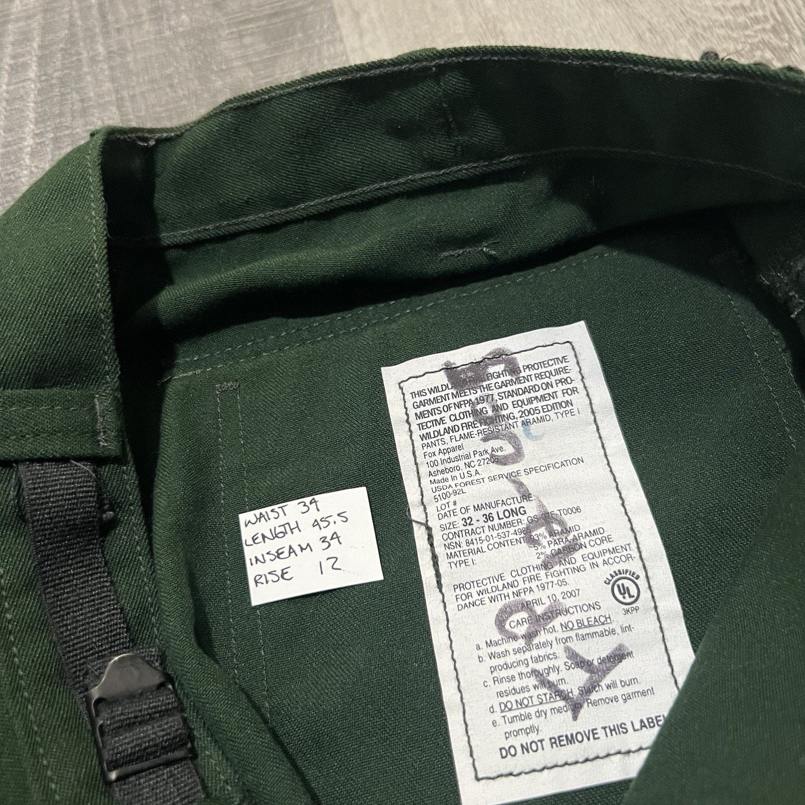 Vintage VTG Terry Manufacturing Wild and Forest Cargo Pants 07 Green Size US 34 / EU 50 - 6 Thumbnail