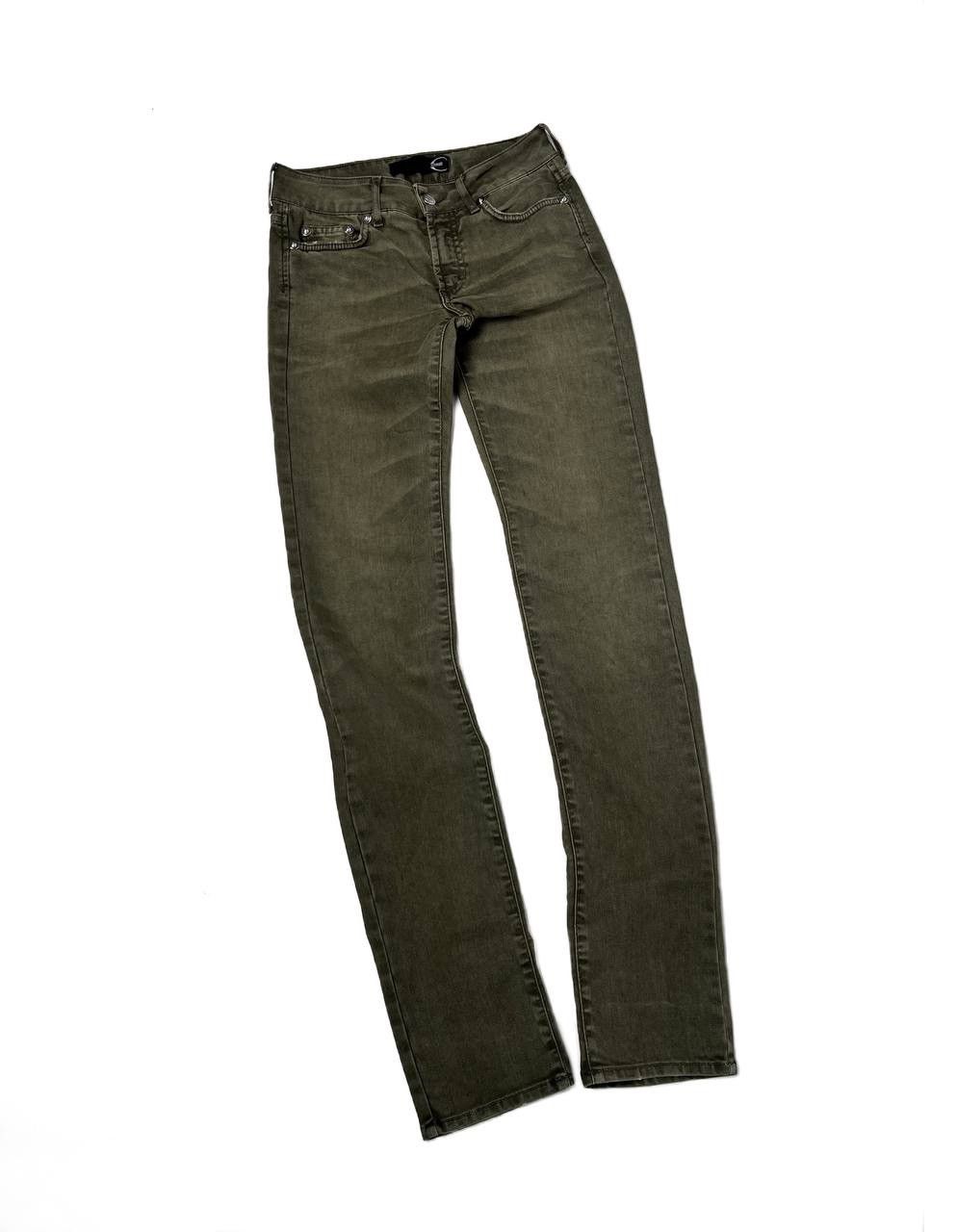 Just Cavalli Roberto Cavalli Vintage Long Inseam Whiskered Skinny Jeans Size US 28 / EU 44 - 2 Thumbnail