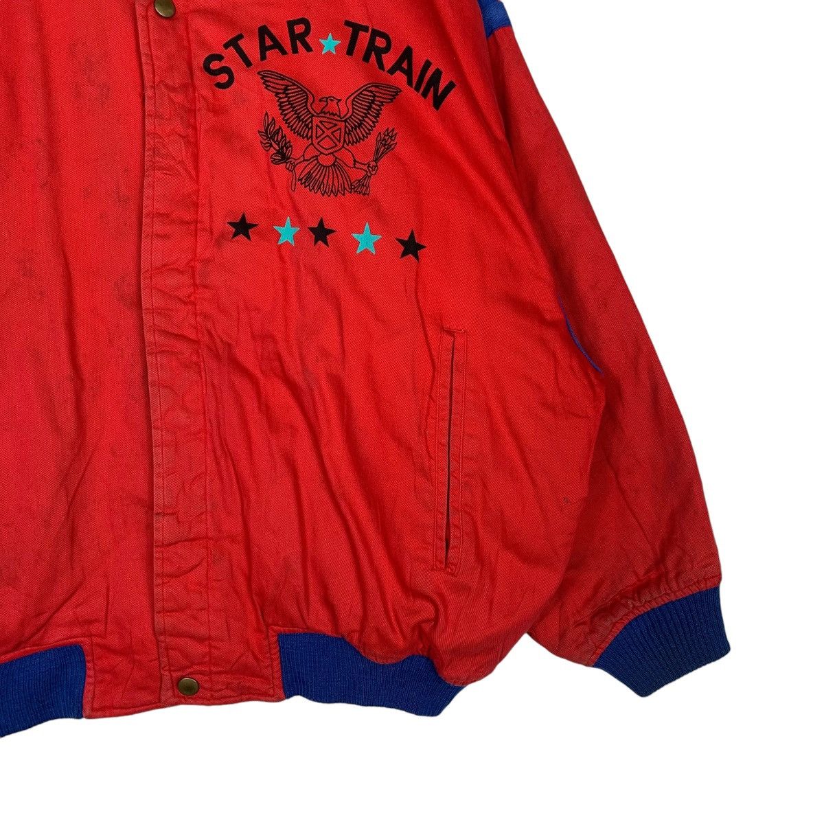 Japanese Brand Star Train By Mieko Yamasami Bomber Jacket Size US M / EU 48-50 / 2 - 4 Thumbnail