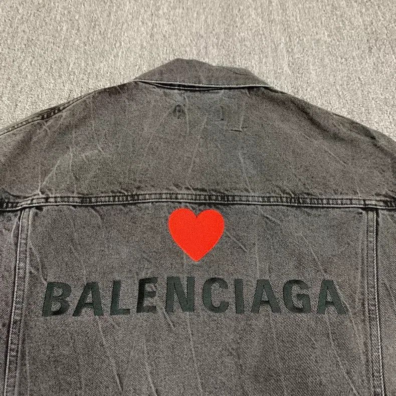 Balenciaga Balenciaga Washed black embroidered denim jacket Size US S / EU 44-46 / 1 - 9 Thumbnail