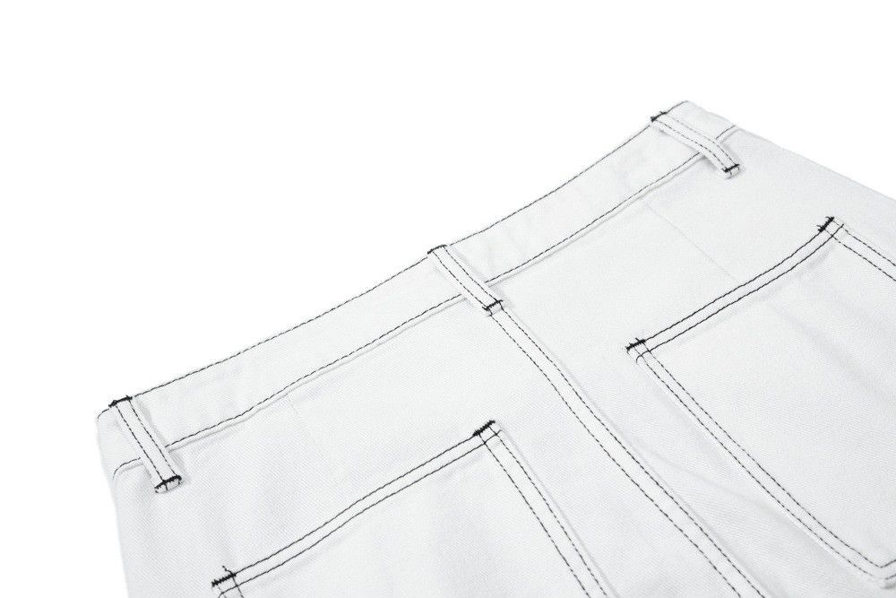 Jean Men's multi-pocket straight-leg loose-fitting cargo jeans Size US 32 / EU 48 - 5 Thumbnail