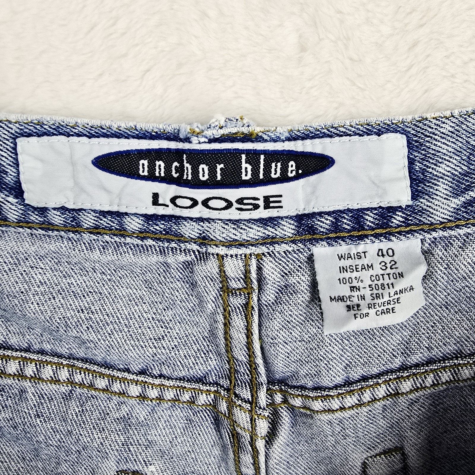Anchor Blue Vintage Anchor Blue Loose Jeans 40x32 Fits 39x30 Baggy Size US 40 / EU 56 - 8 Thumbnail