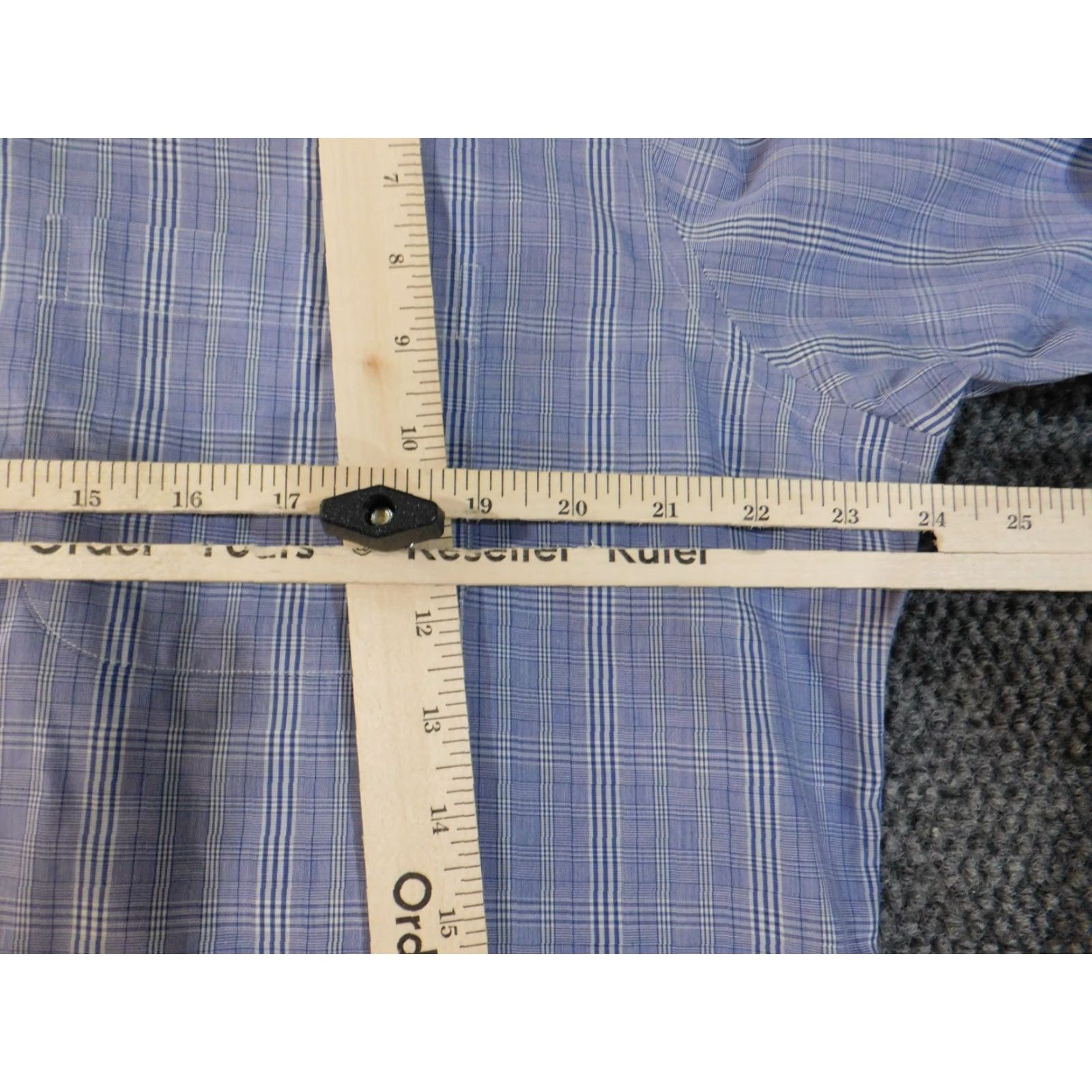 Brooks Brothers Brooks Brothers Shirt 17 Mens Blue Plaid Button Down Classic Fit Business Casual Size US XL / EU 56 / 4 - 6 Thumbnail