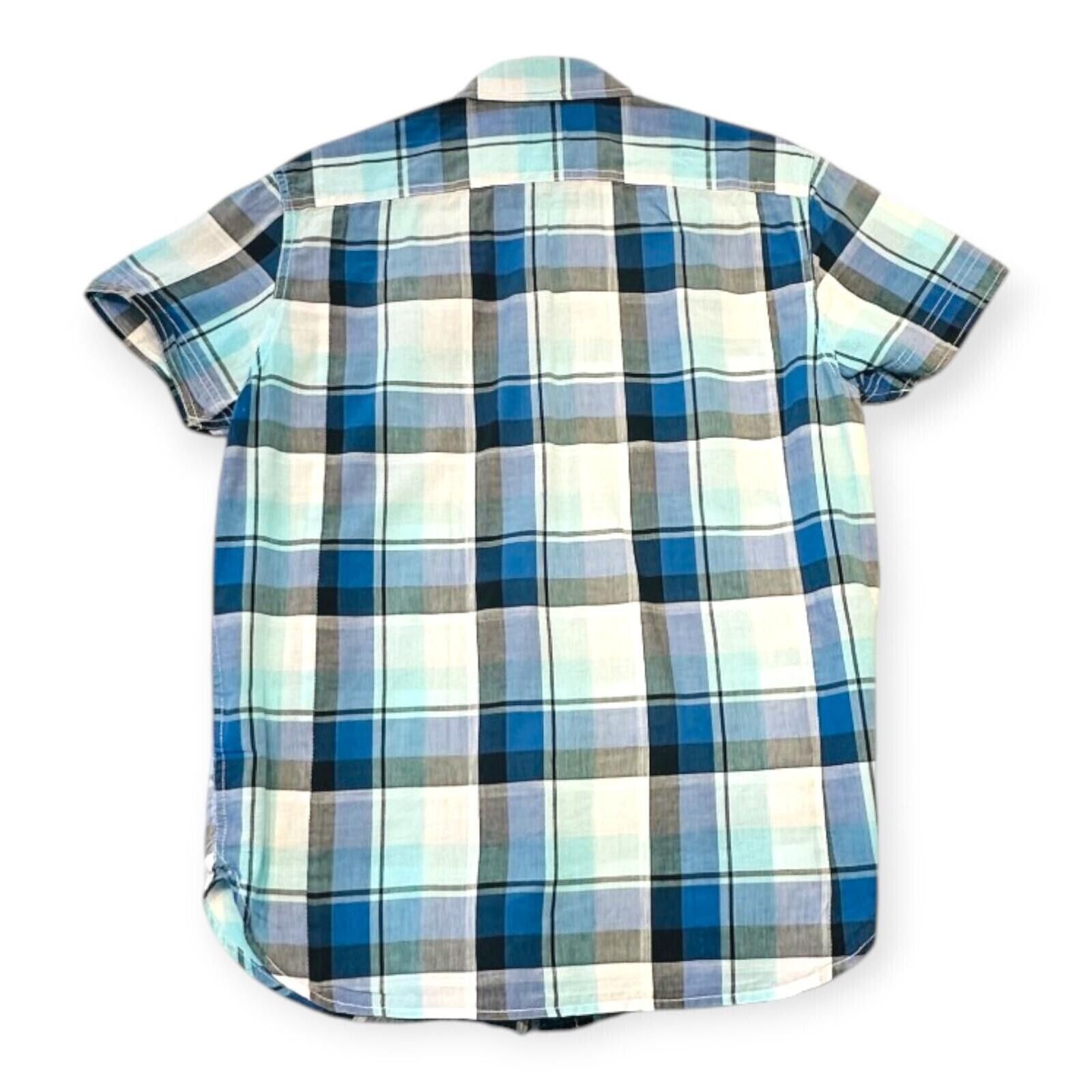 Lee Lee Shirt Men's UK Size M Blue Plaid Pockets Embroidered Size US M / EU 48-50 / 2 - 6 Thumbnail