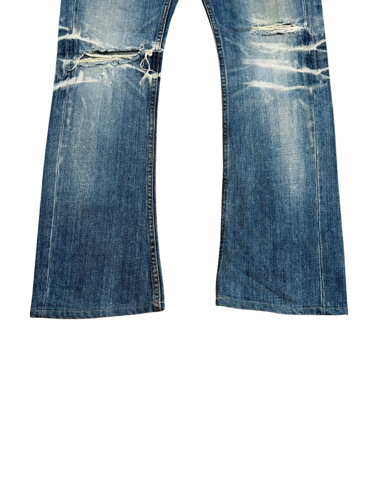 Isamu Katayama Backlash Archive Jackrose - Grunge Washed Denim Pants Size US 31 - 3 Thumbnail
