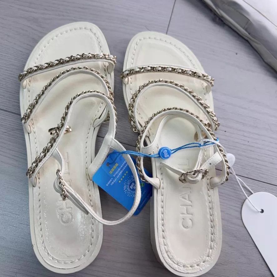 Chanel Chanel women's sandals 36.5 260308YCC1X03 Size US 6 / IT 36 - 2 Thumbnail