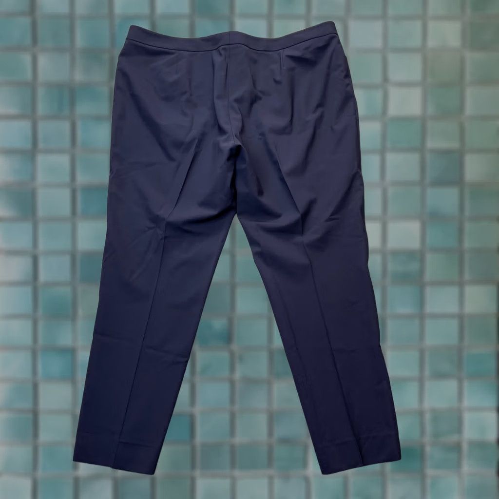 Vintage Lafayette 148 New York Pants Womens 18 Blue Wool Blend Dress Pants Size 28" / US 6 / IT 42 - 1 Thumbnail