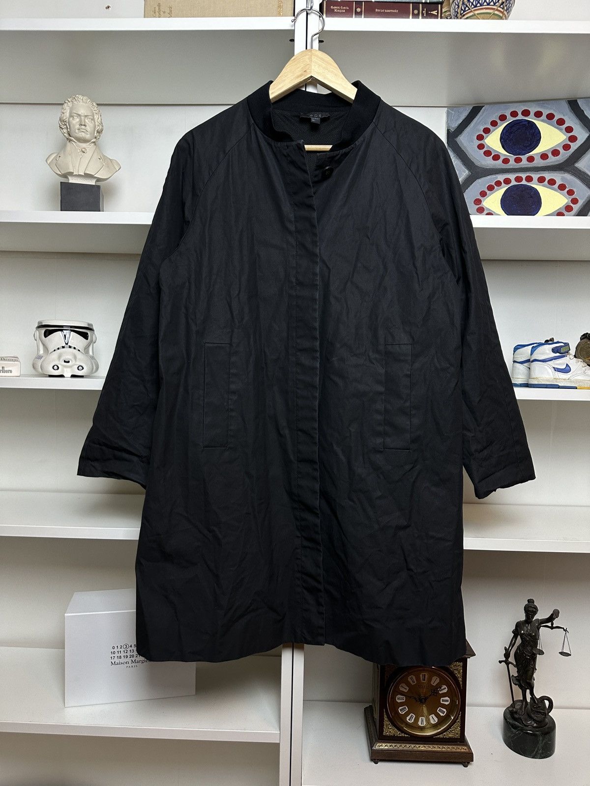 Cos Cos long navy boxy trench coat Size M / US 6-8 / IT 42-44 - 1 Thumbnail