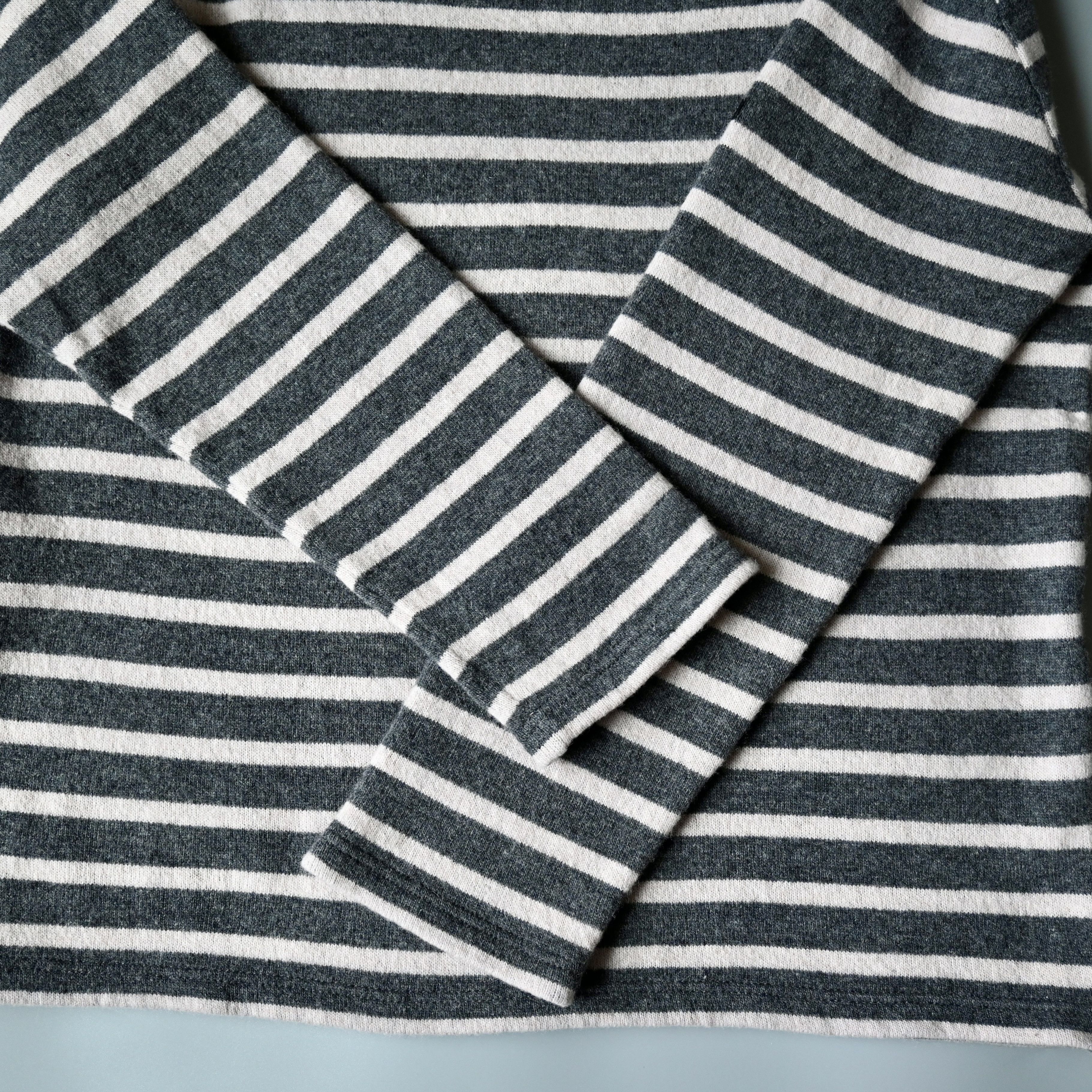 Saint James SAINT JAMES wool blend Breton sweater, gray x pink, 4/M Size US S / EU 44-46 / 1 - 6 Thumbnail