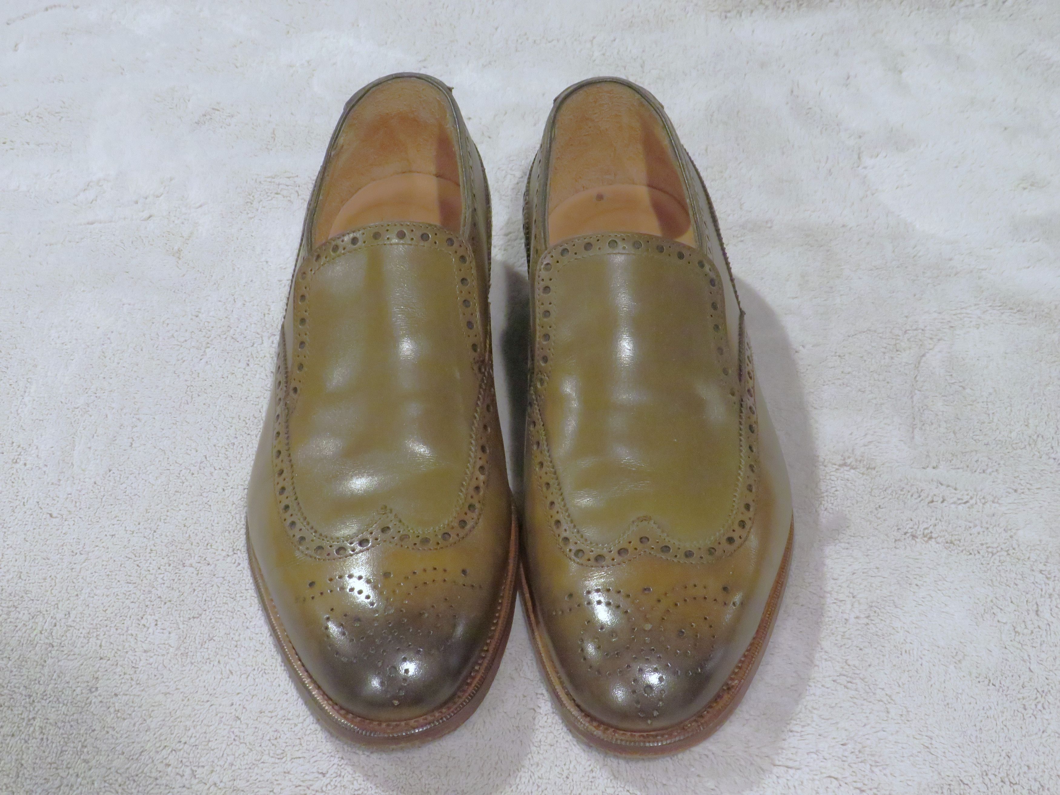Edward Green Wigmore Chameleon Burnished Antiqued Brogue Loafers 8D Size US 8 / EU 41 - 1 Thumbnail