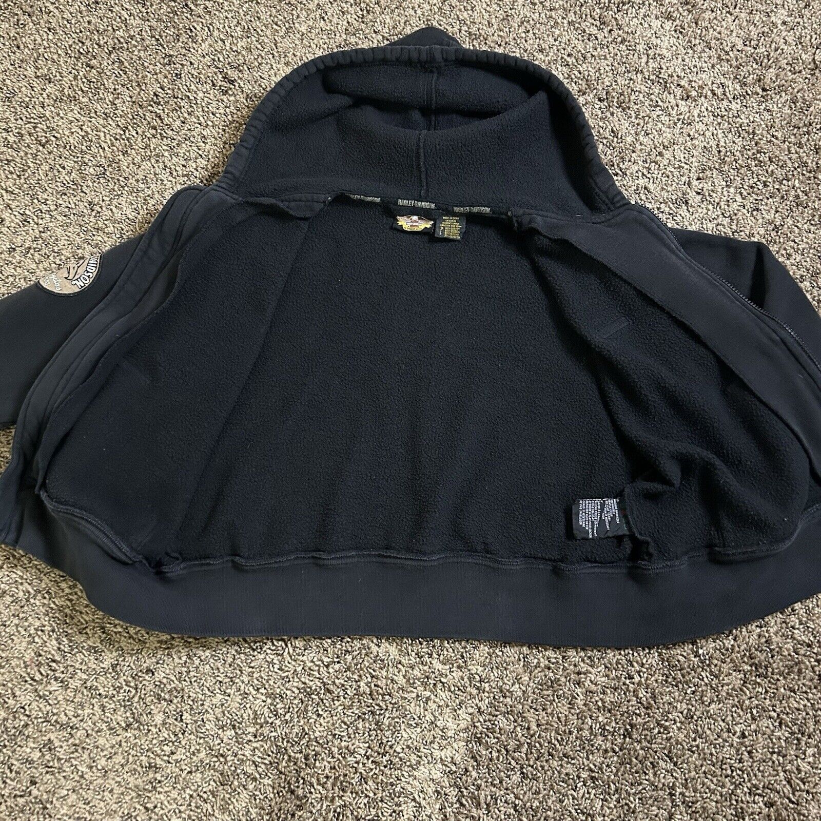 Harley Davidson HARLEY-DAVIDSON Zip Jacket Womens Size Large Black Biker Size L / US 10 / IT 46 - 8 Thumbnail