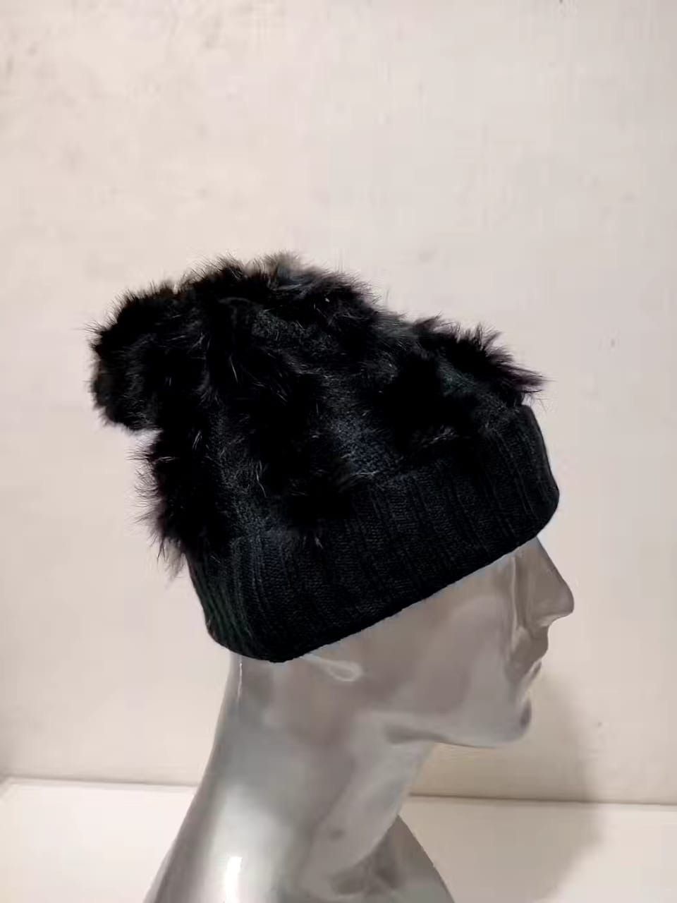 Designer IIMK Michel Klein Mix fur Beanie Hats Size ONE SIZE - 5 Thumbnail