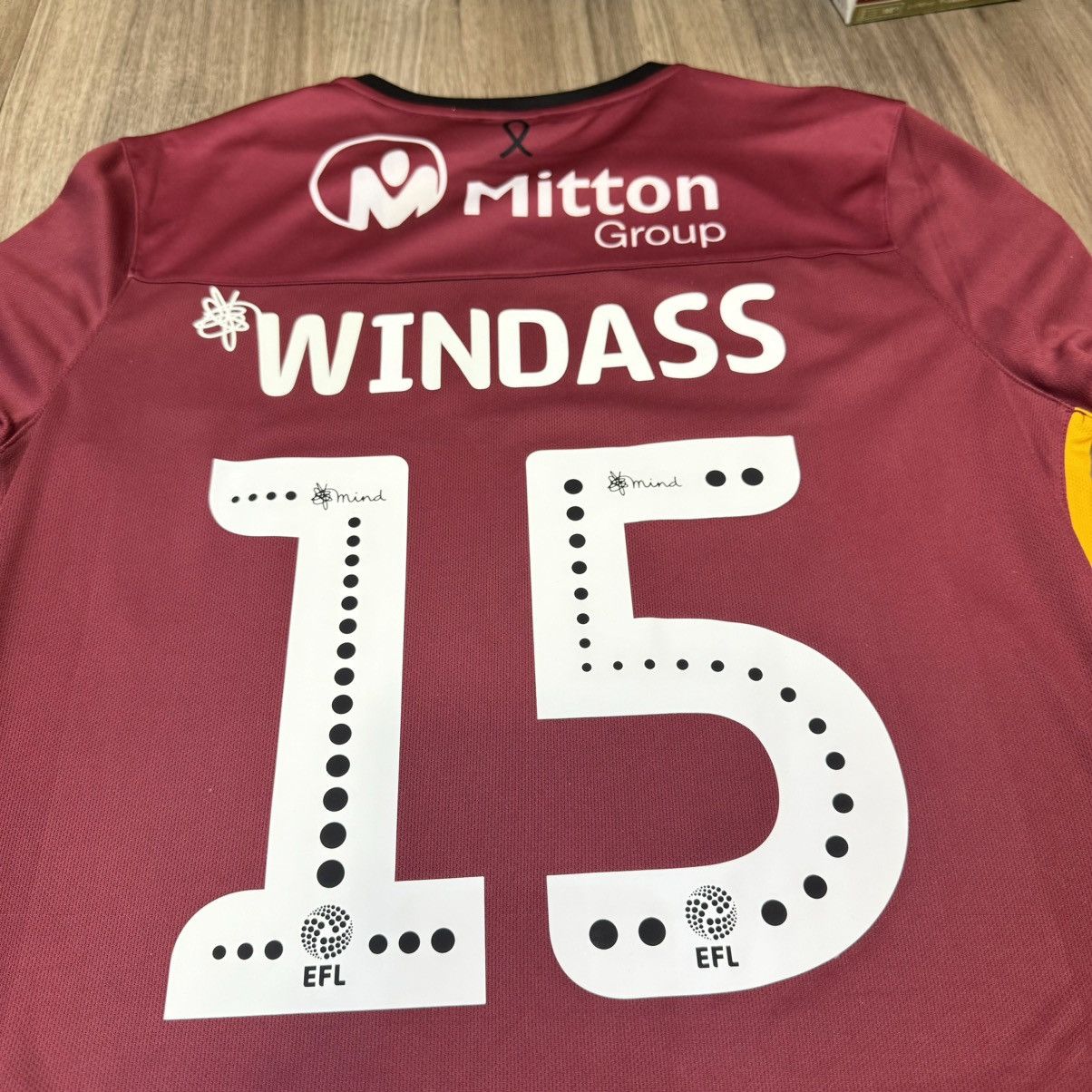 Other Bradford City 19/20 home shirt #15 Windass Size US S / EU 44-46 / 1 - 6 Thumbnail