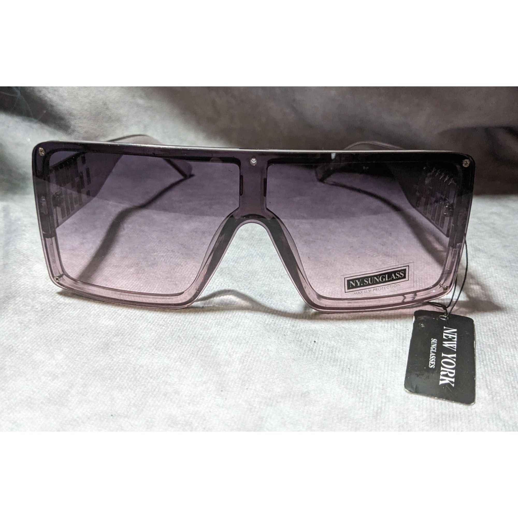 Other New York Sunglasses Translucent Grey Oversized Sunglasses Size ONE SIZE - 1 Thumbnail